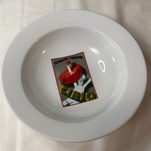 Pottery Barn Vintage Pasta Bowl EXTRACTO TOMATES SIRIO